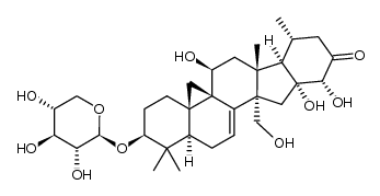 28-hydroxyfoetidinol-3-O-β-D-xylopyranoside Structure