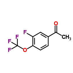 1-[3-Fluoro-4-(trifluoromethoxy)phenyl]ethanone Structure