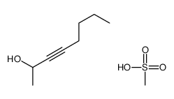 methanesulfonic acid,oct-3-yn-2-ol结构式