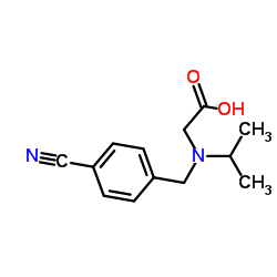 N-(4-Cyanobenzyl)-N-isopropylglycine Structure