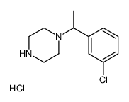 1-[1-(3-Chloro-phenyl)-ethyl]-piperazine hydrochloride Structure