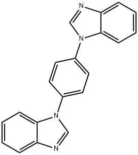 1,4-双(1H-苯并[D]咪唑-1-基)苯结构式