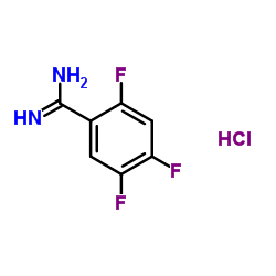 2,4,5-TRIFLUORO-BENZAMIDINE HYDROCHLORIDE结构式