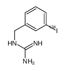 2-[(3-iodanylphenyl)methyl]guanidine结构式