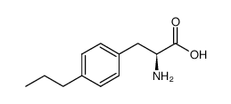 (S)-2-amino-3-(4-propylphenyl)propanoic acid Structure
