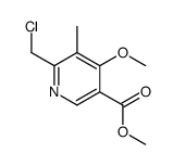 6-(Chloromethyl)-4-methoxy-5-methyl Nicotinic Acid Methyl Ester Structure
