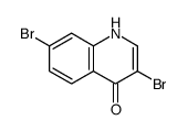 3,7-二溴-4-羟基喹啉结构式
