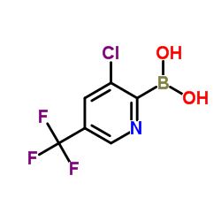 [3-Chloro-5-(trifluoromethyl)-2-pyridinyl]boronic acid Structure