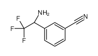 3-[(1R)-1-amino-2,2,2-trifluoroethyl]benzonitrile结构式