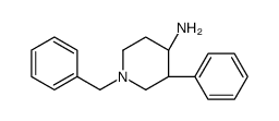 4-Piperidinamine, 3-phenyl-1-(phenylmethyl)-, (3R,4S)- structure