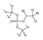 (1,2-dibromo-2,2-dichloroethyl) bis(trideuteriomethyl) phosphate结构式