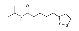 (R)-5-[1,2]dithiolan-3-yl-pentanoic acid isopropylamide Structure