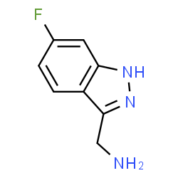 [(6-Fluoro-1H-indazol-3-yl)methyl]amine结构式