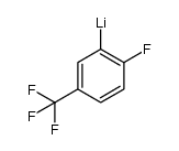 2-fluoro-(5-trifluoromethyl)phenyl lithium Structure