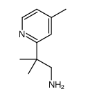 2-methyl-2-(4-methylpyridin-2-yl)propan-1-amine结构式