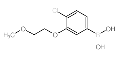 4-氯-3-(2-甲氧基乙氧基)苯硼酸结构式