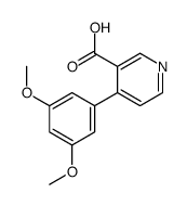 4-(3,5-dimethoxyphenyl)pyridine-3-carboxylic acid结构式