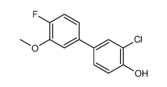 2-chloro-4-(4-fluoro-3-methoxyphenyl)phenol Structure