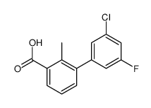 3-(3-chloro-5-fluorophenyl)-2-methylbenzoic acid Structure