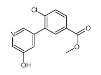 methyl 4-chloro-3-(5-hydroxypyridin-3-yl)benzoate结构式