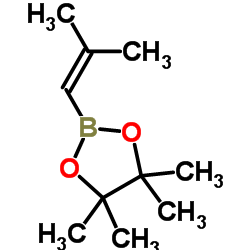 4,4,5,5-Tetramethyl-2-(2-methylprop-1-en-1-yl)-1,3,2-dioxaborolane structure