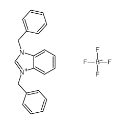 1,3-dibenzylbenzimidazolium tetrafluoroborate Structure