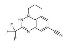 1-propyl-3-(trifluoromethyl)-2H-1,2,4-benzotriazine-6-carbonitrile Structure