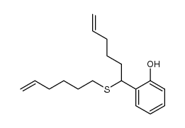 2-[1-(5-hexenylthio)-5-hexenyl]phenol Structure