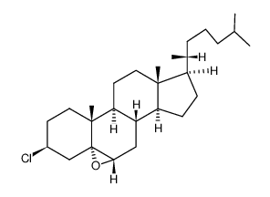 3β-chloro-5,6α-epoxy-5α-cholestane结构式