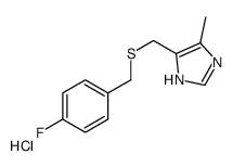 4-[(4-fluorophenyl)methylsulfanylmethyl]-5-methyl-1H-imidazole,hydrochloride结构式