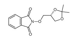 (R)-2-(2,2-Dimethyl-[1,3]dioxolan-4-ylmethoxy)-isoindole-1,3-dione结构式