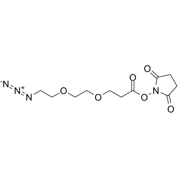 N3-PEG2-C2-NHS ester structure