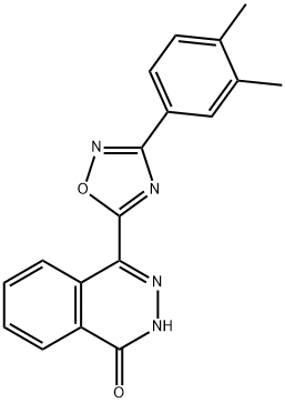 4-[3-(3,4-Dimethylphenyl)-1,2,4-oxadiazol-5-yl]phthalazin-1(2H)-one structure