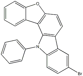 9-bromo-12-phenyl-12H-benzofuro[3,2-a]carbazole结构式