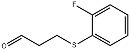 Propanal, 3-[(2-fluorophenyl)thio]- picture