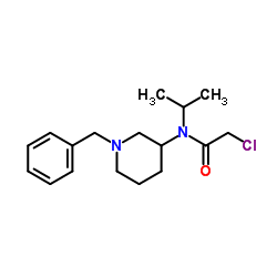 N-(1-Benzyl-3-piperidinyl)-2-chloro-N-isopropylacetamide结构式