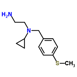 N-Cyclopropyl-N-[4-(methylsulfanyl)benzyl]-1,2-ethanediamine结构式