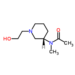 N-[(3S)-1-(2-Hydroxyethyl)-3-piperidinyl]-N-methylacetamide结构式