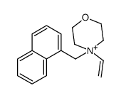 4-ethenyl-4-(naphthalen-1-ylmethyl)morpholin-4-ium结构式