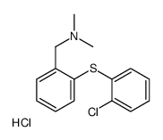 1-[2-(2-chlorophenyl)sulfanylphenyl]-N,N-dimethylmethanamine,hydrochloride Structure