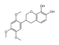 7,8-dihydroxy-2',4',5'-trimethoxyisoflavan结构式