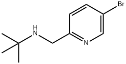 N-((5-bromopyridin-2-yl)methyl)-2-methylpropan-2-amine Structure