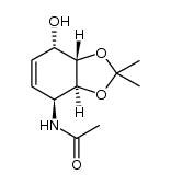 N-((3aS,4S,7S,7aS)-7-hydroxy-2,2-dimethyl-3a,4,7,7a-tetrahydrobenzo[d][1,3]dioxol-4-yl)acetamide结构式