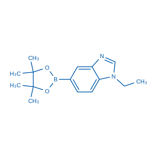 1-Ethyl-5-(4,4,5,5-tetramethyl-1,3,2-dioxaborolan-2-yl)-1H-benzo[d]imidazole Structure