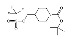 tert-butyl 4-(trifluoromethylsulfonyloxymethyl)piperidine-1-carboxylate Structure