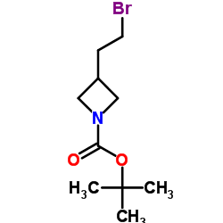 tert-Butyl 3-(2-bromoethyl)azetidine-1-carboxylate Structure