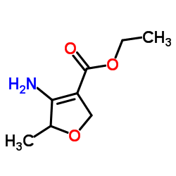ethyl 4-amino-5-Methyl-2,5-dihydrofuran-3-carboxylate结构式