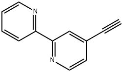 4-乙炔基-2,2'-联吡啶结构式