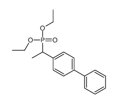 1-(1-diethoxyphosphorylethyl)-4-phenylbenzene结构式