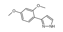 3-(2,4-二甲氧基苯基)-1H-吡唑结构式